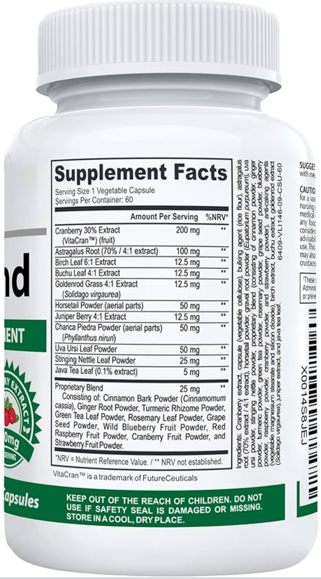 KidneyKind #1 Kidney Support & Detox Supplement | Natural Kidney Cleanse and Bladder Health Formula | Buchu, Juniper, Uva Ursi, Cranberry | 60 Vegetable Capsules