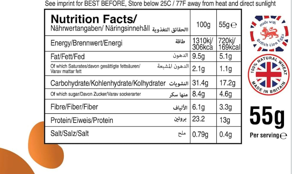 Primalife Protein Pancake | High Protein Pancakes (12 x 55g) - 6 flavours to pick from