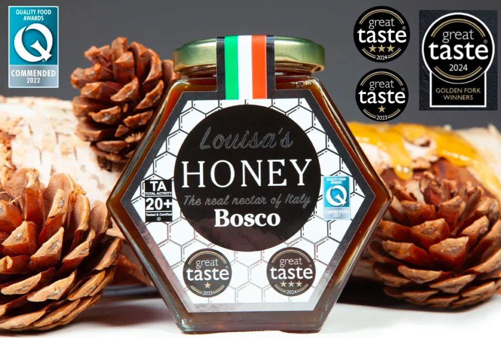 LOUISA'S BOSCO HONEY, 400G NEW JAR TA 20+