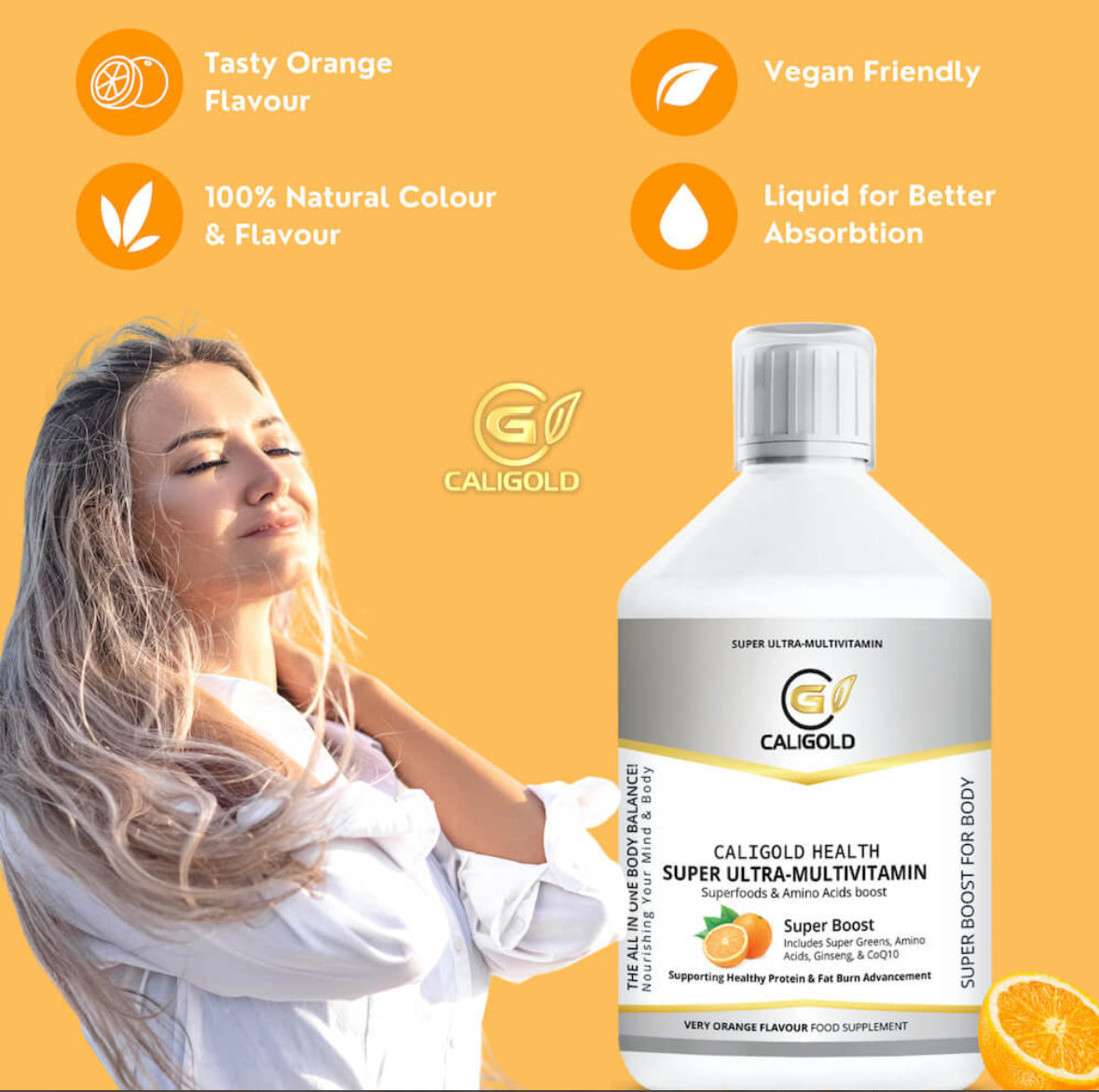 CALIGOLD SUPER ULTRA-MULTIVITAMIN (INCLUDES SUPER GREENS & AMINO ACIDS)