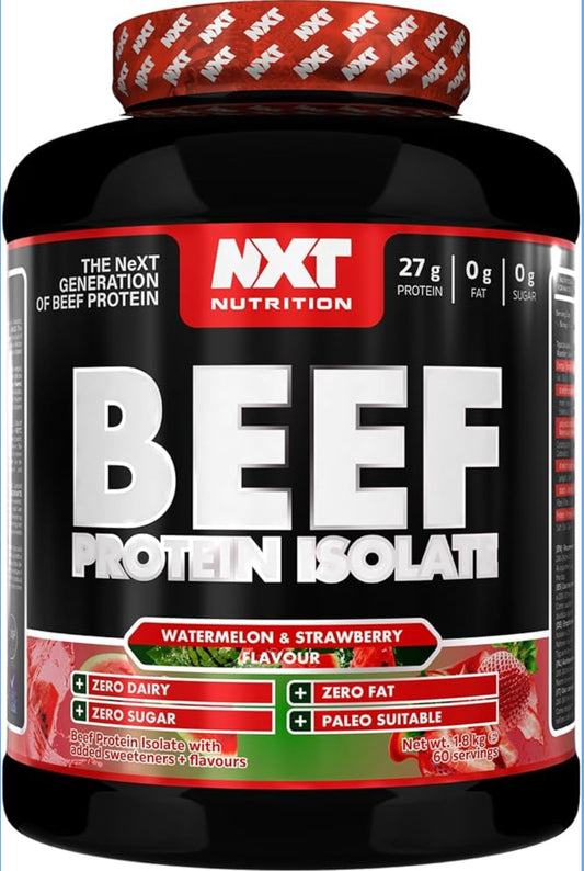 Nxt Beef Protein Isolate Powder - Protein Powder High in Natural Amino Acids - Paleo, Keto Friendly - Dairy and Gluten Free - Muscle Recovery - 1.8kg