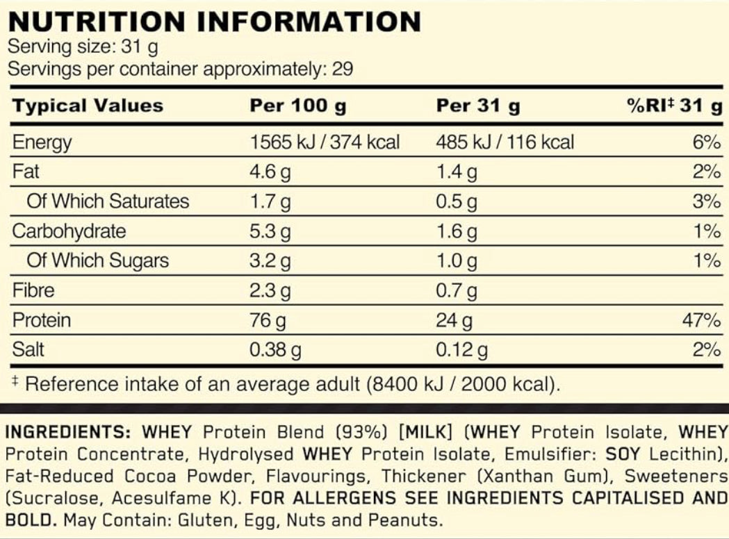 Optimum Nutrition Gold Standard Whey Protein, Muscle Building Powder with Naturally Occurring Glutamine and Amino Acids, 29 Servings, 899 g