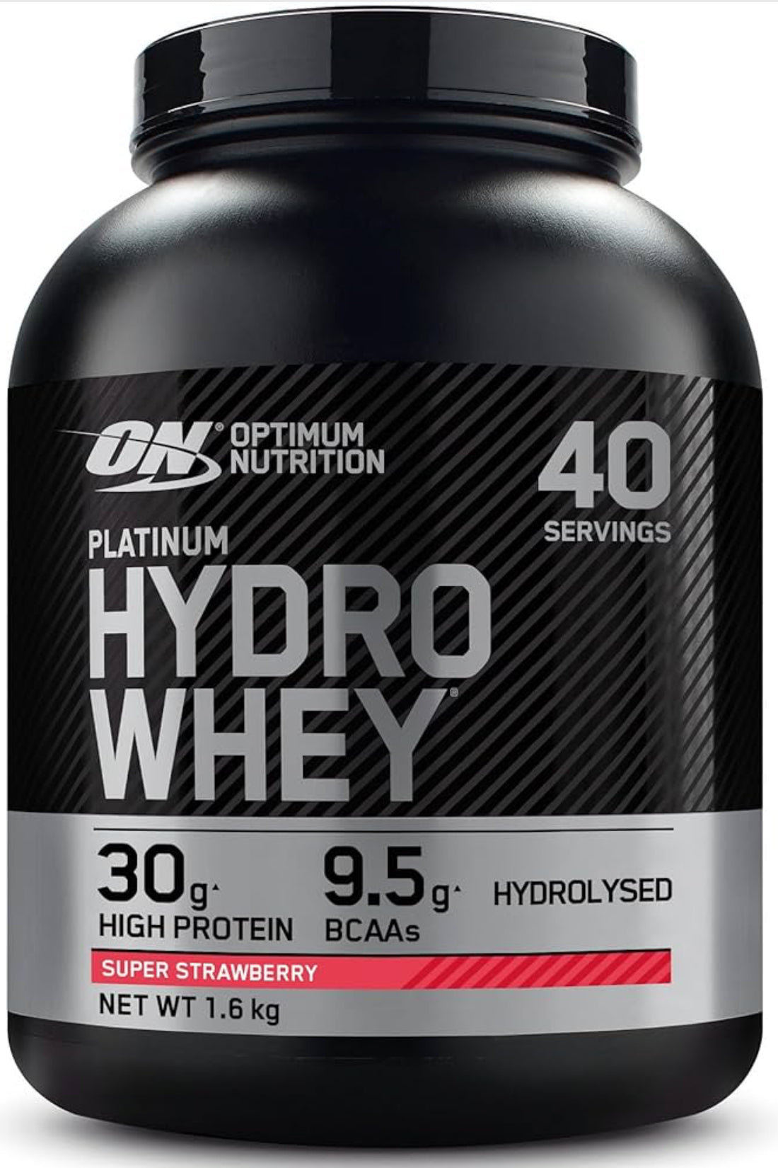 Optimum Nutrition Platinum Hydro Whey, Hydrolysed Whey Protein Isolate Powder with Essential Amino Acids, Glutamine and BCAA, 40 Servings, 1.6 kg