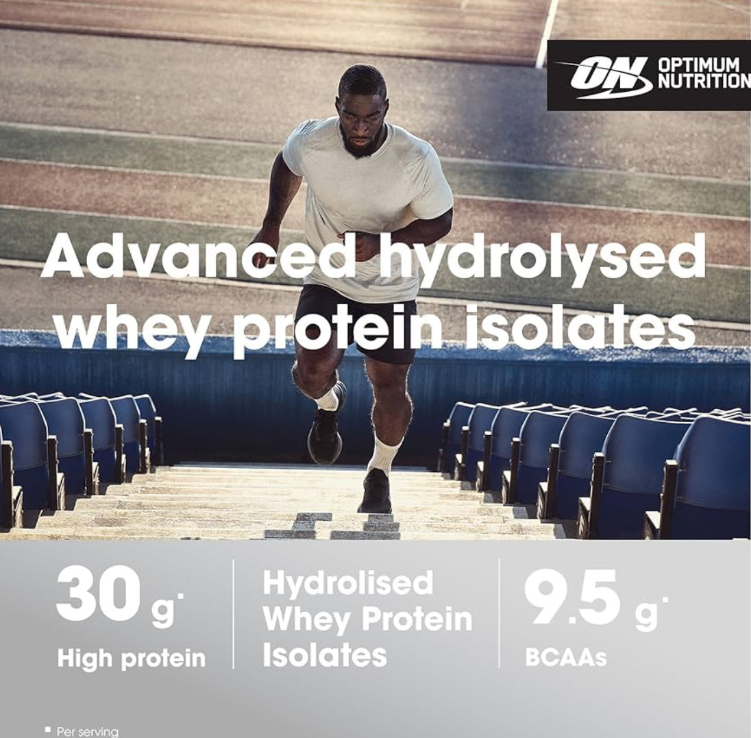 Optimum Nutrition Platinum Hydro Whey, Hydrolysed Whey Protein Isolate Powder with Essential Amino Acids, Glutamine and BCAA, 40 Servings, 1.6 kg