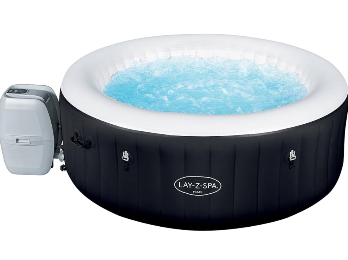 Lay-Z-Spa Miami AirJet Inflatable Hot Tub Spa 2-4 person