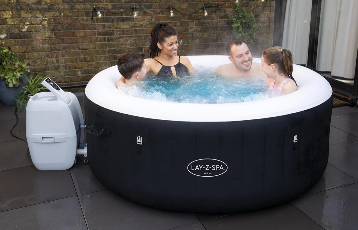 Lay-Z-Spa Miami AirJet Inflatable Hot Tub Spa 2-4 person