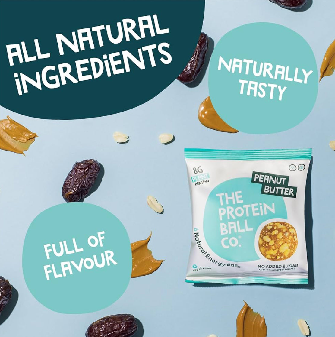 Protein Balls Oat Muffin by The Protein Ball Co - 100% Natural, Vitamin Enriched, Protein Snacks - 10 x 45g Bags - High Fibre, Gluten Free, No Added Sugar - 9 flavours to pick from